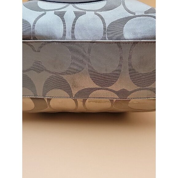 Coach Monogram Large Tote Shouldbag Brown Leather Canvas Purse - Picture 12 of 16